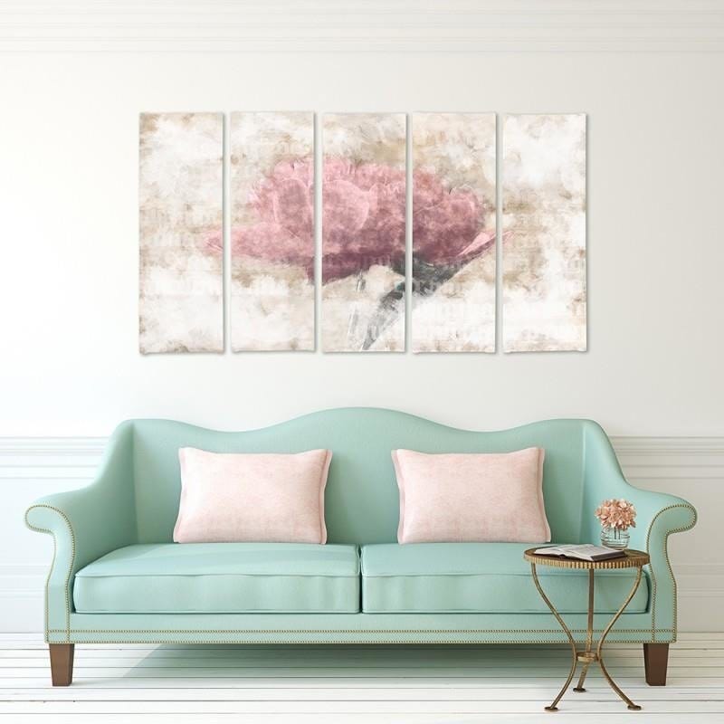 Kanva no 5 daļām - Type C, Pastel Flower Home Trends DECO