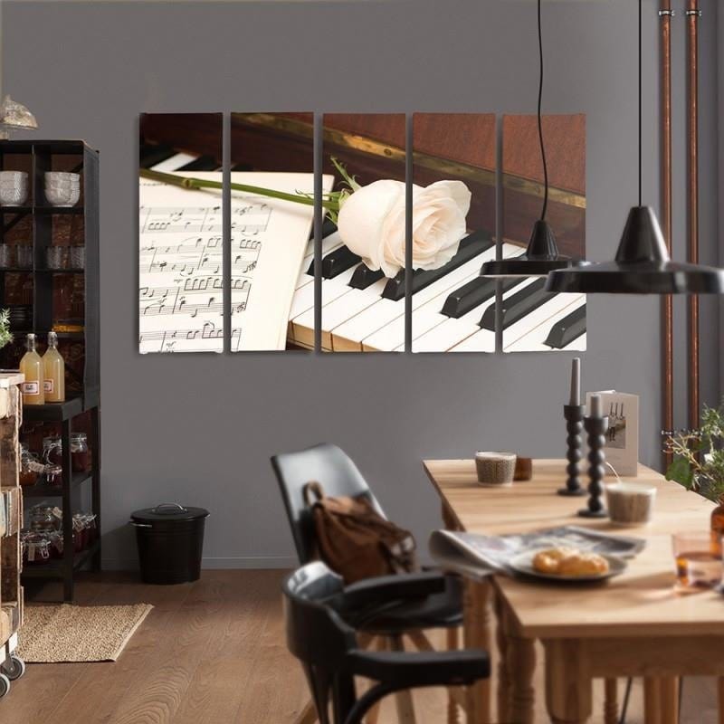 Kanva no 5 daļām - Type C, Piano Home Trends DECO