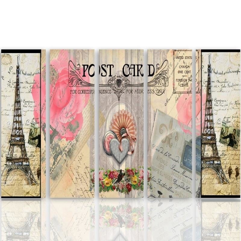 Kanva no 5 daļām - Type C, Postcard From Paris Home Trends DECO