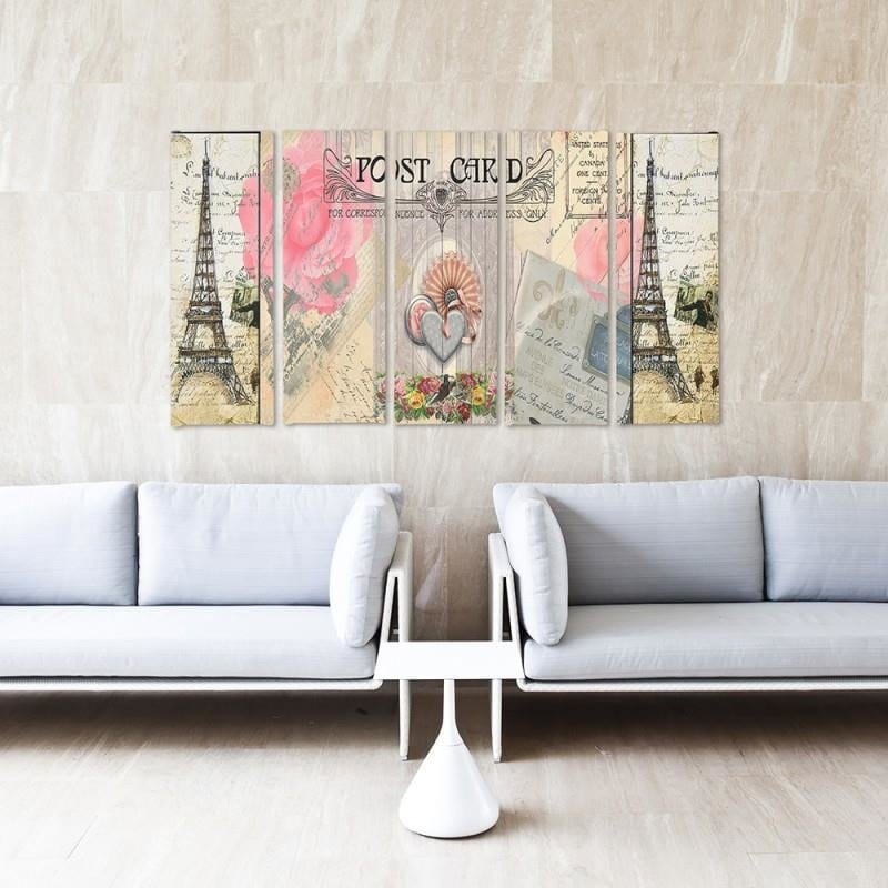 Kanva no 5 daļām - Type C, Postcard From Paris Home Trends DECO