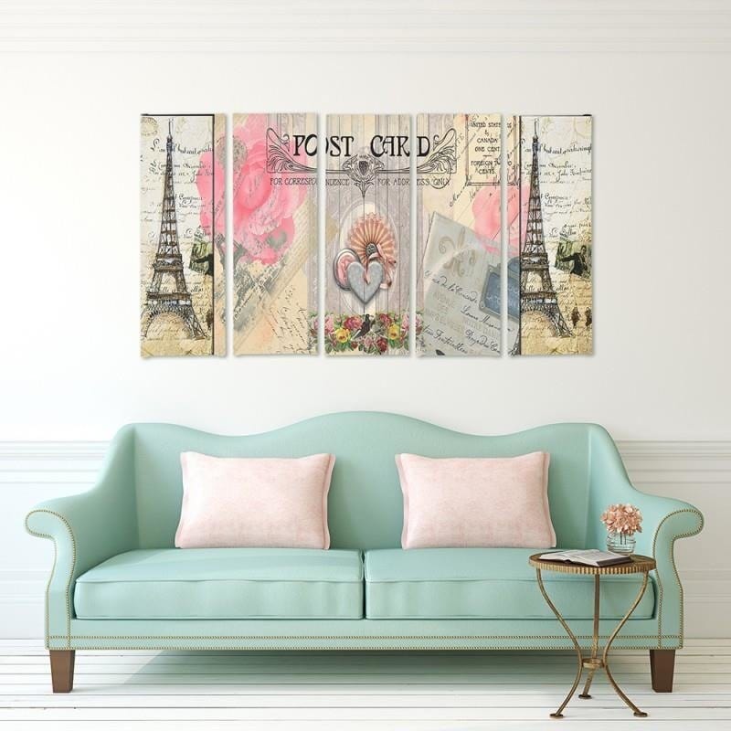 Kanva no 5 daļām - Type C, Postcard From Paris Home Trends DECO