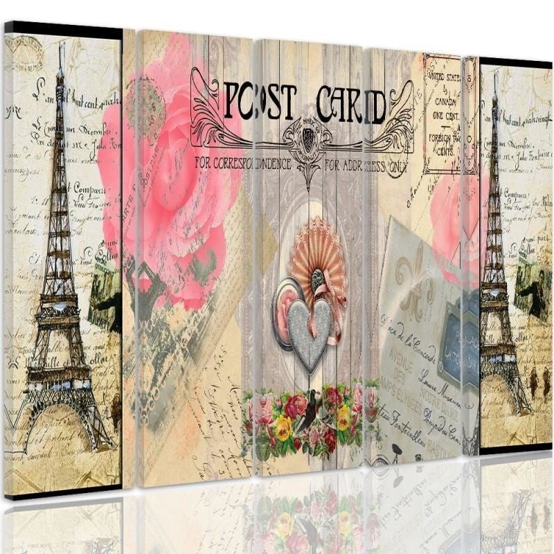 Kanva no 5 daļām - Type C, Postcard From Paris Home Trends DECO