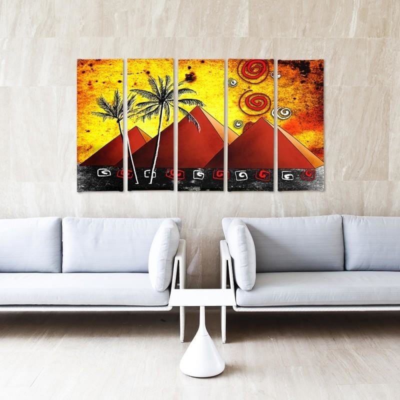 Kanva no 5 daļām - Type C, Pyramids Home Trends DECO
