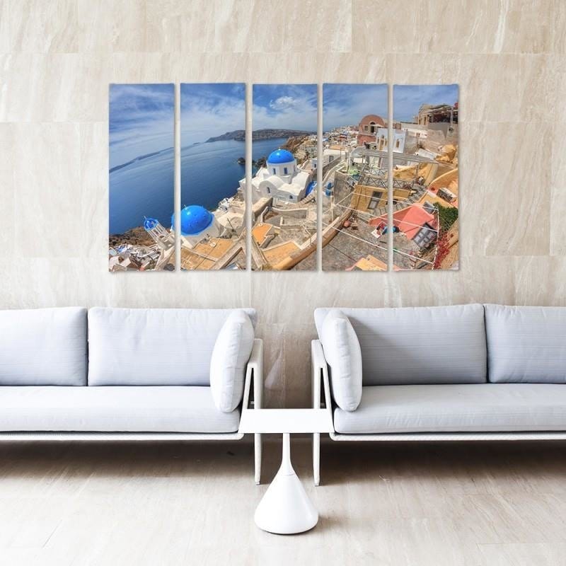 Kanva no 5 daļām - Type C, Santorini Hdr Home Trends DECO