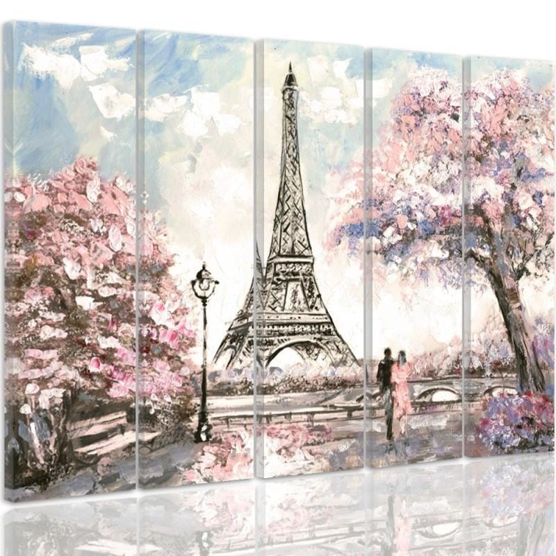 Kanva no 5 daļām - Type C, Spring In Paris Home Trends DECO