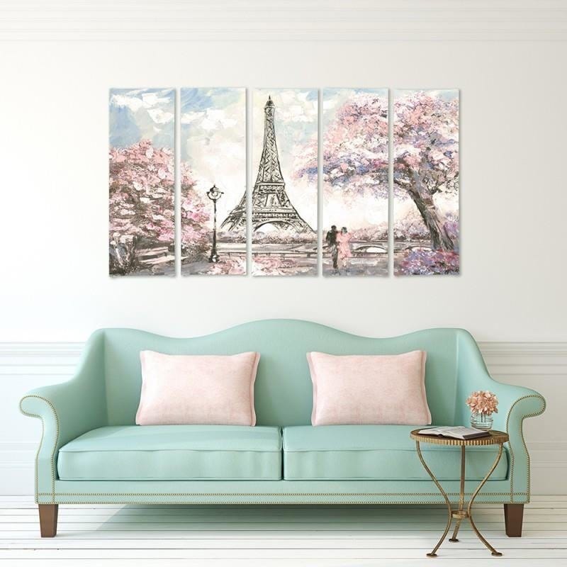 Kanva no 5 daļām - Type C, Spring In Paris Home Trends DECO