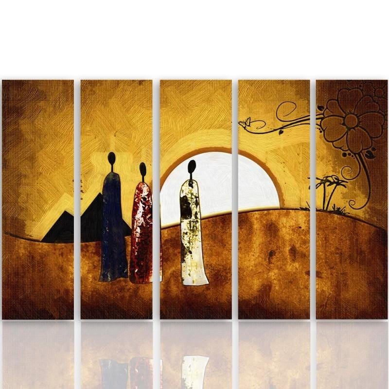 Kanva no 5 daļām - Type C, Sunny Egypt Home Trends DECO