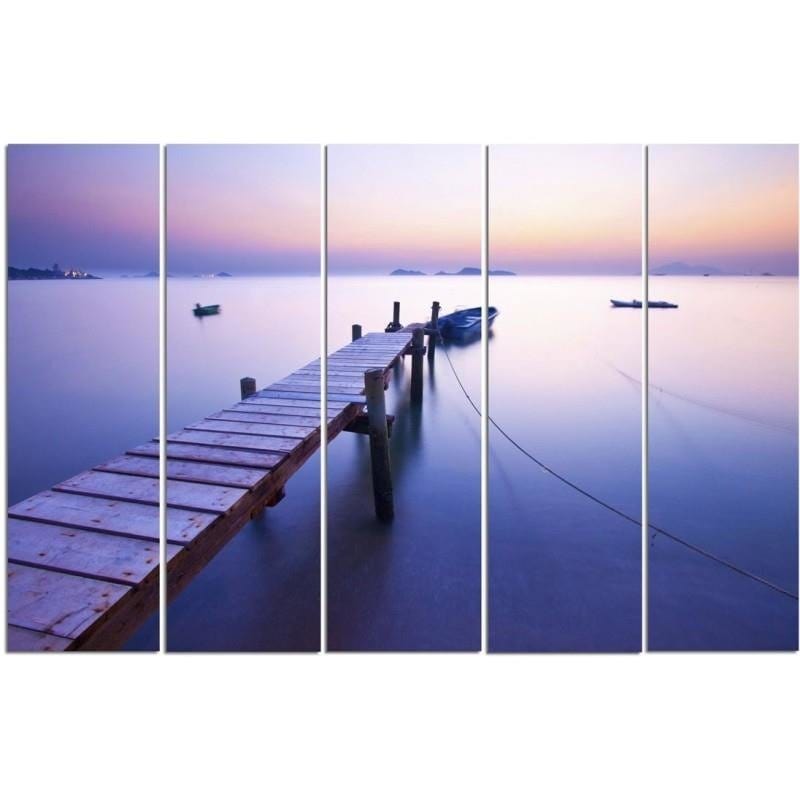 Kanva no 5 daļām - Type C, Sunrise Along The Coast Home Trends DECO