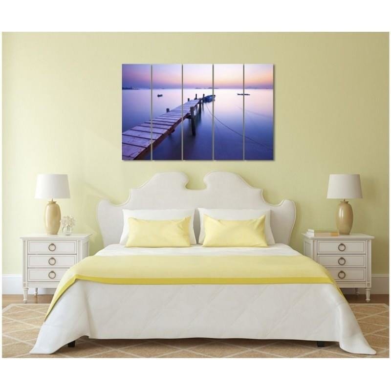 Kanva no 5 daļām - Type C, Sunrise Along The Coast  Home Trends DECO