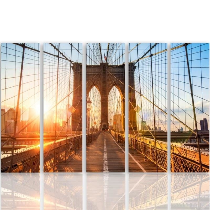 Kanva no 5 daļām - Type C, Sunrise On The Bridge Home Trends DECO