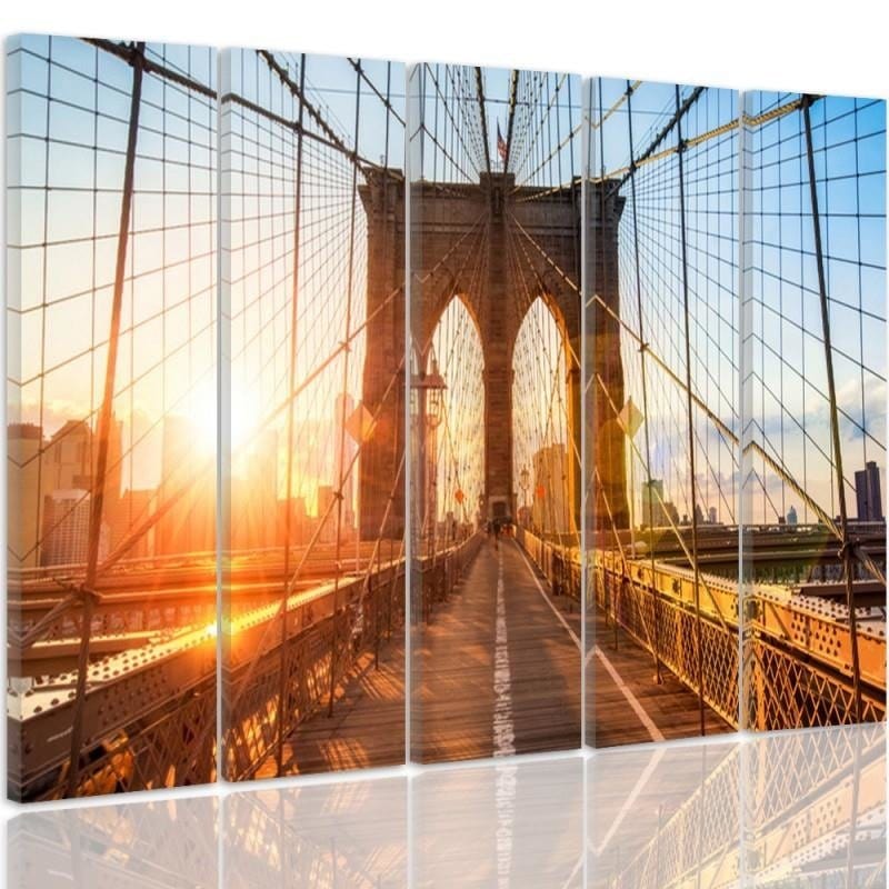 Kanva no 5 daļām - Type C, Sunrise On The Bridge Home Trends DECO