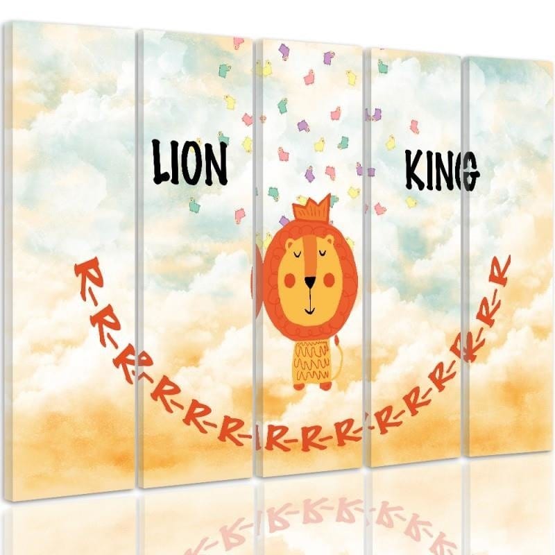 Kanva no 5 daļām - Type C, The Lion King Home Trends DECO