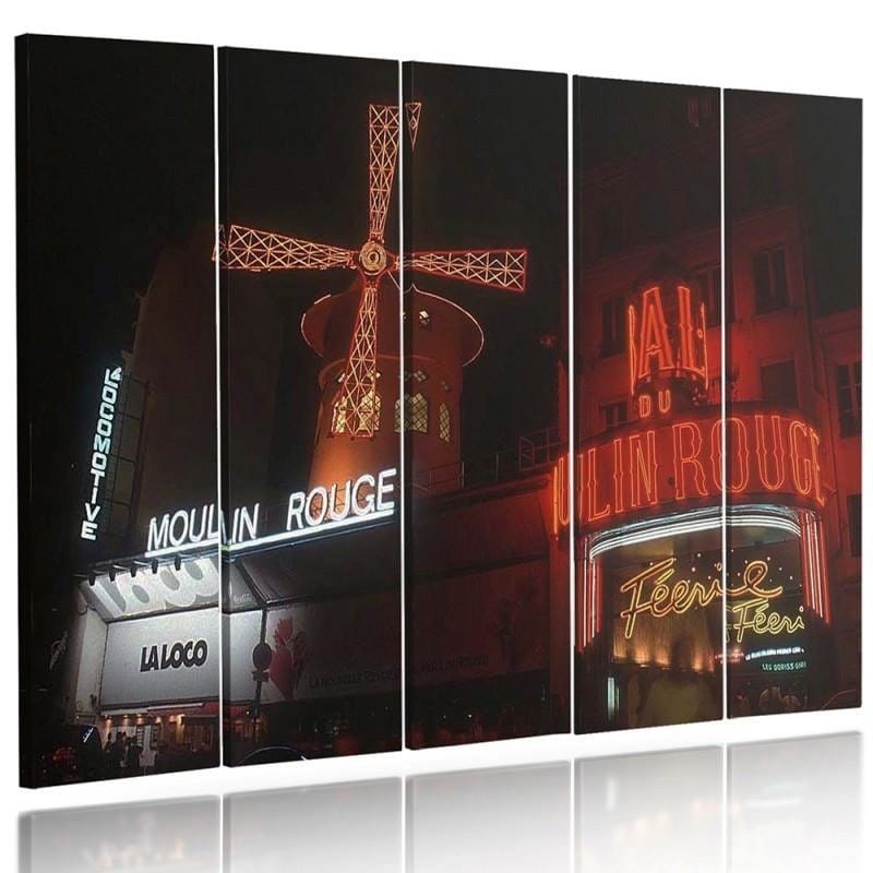 Kanva no 5 daļām - Type C, The Moulin Rouge Home Trends DECO