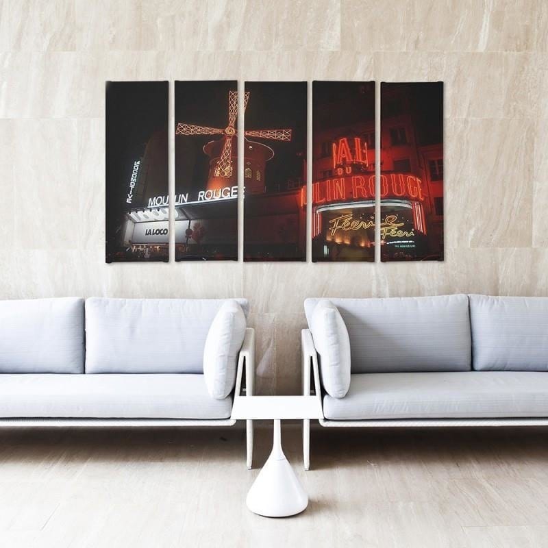Kanva no 5 daļām - Type C, The Moulin Rouge  Home Trends DECO