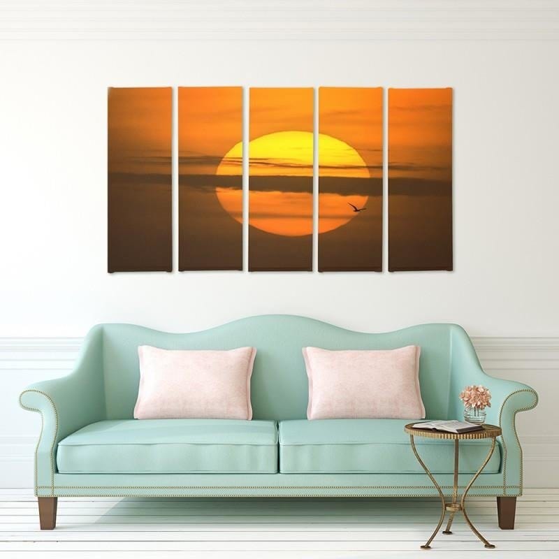 Kanva no 5 daļām - Type C, The Setting Sun Home Trends DECO