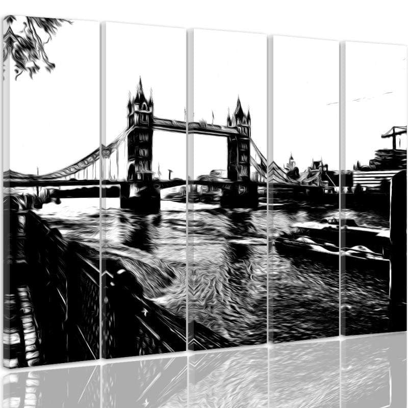 Kanva no 5 daļām - Type C, Tower Bridge Home Trends DECO