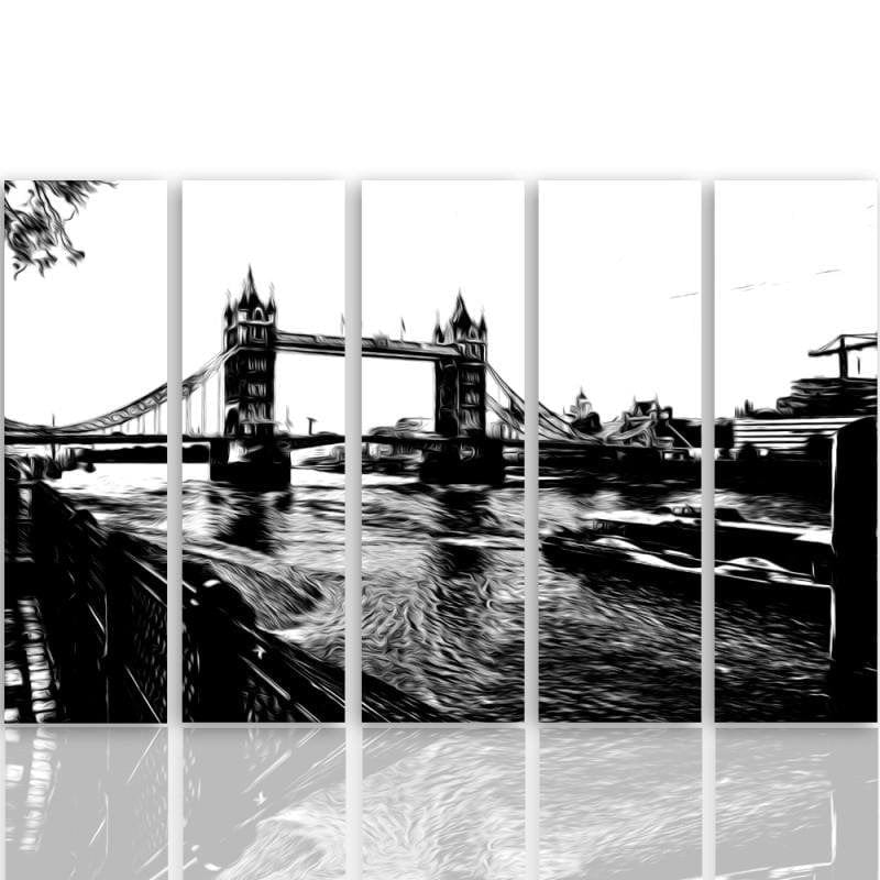 Kanva no 5 daļām - Type C, Tower Bridge Home Trends DECO