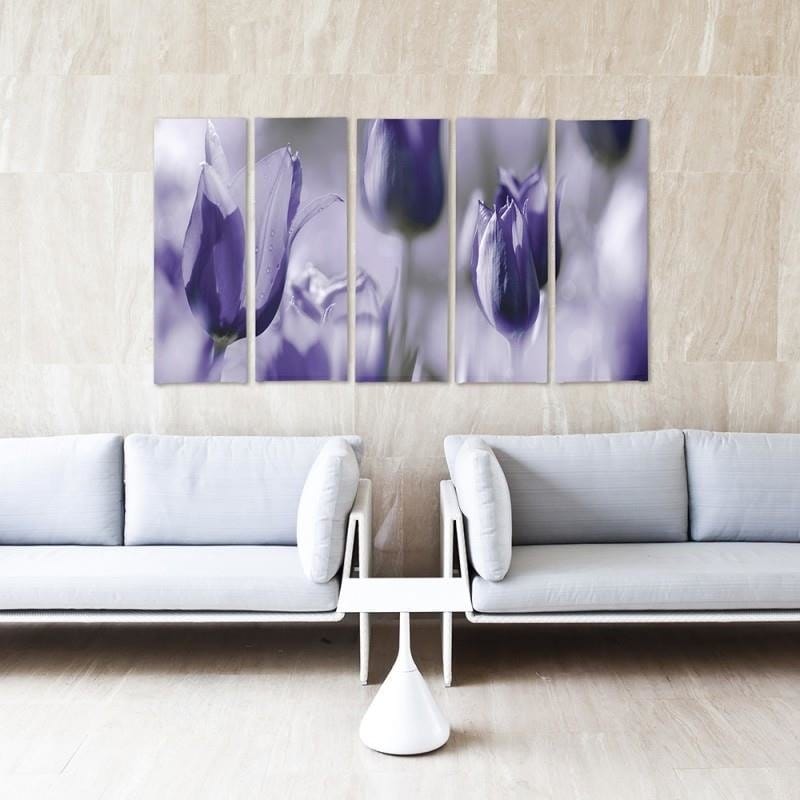 Kanva no 5 daļām - Type C, Ultramarine Tulips Home Trends DECO