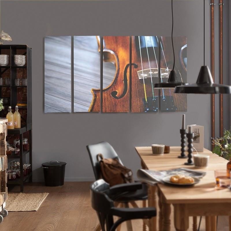 Kanva no 5 daļām - Type C, Violin Home Trends DECO