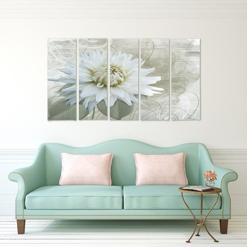 Kanva no 5 daļām - Type C, White Blossom Home Trends DECO