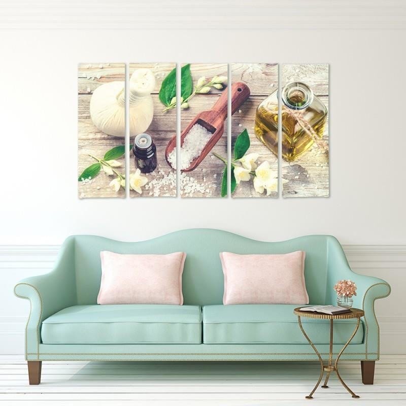 Kanva no 5 daļām - Type C, With Jasmine Spices Home Trends DECO