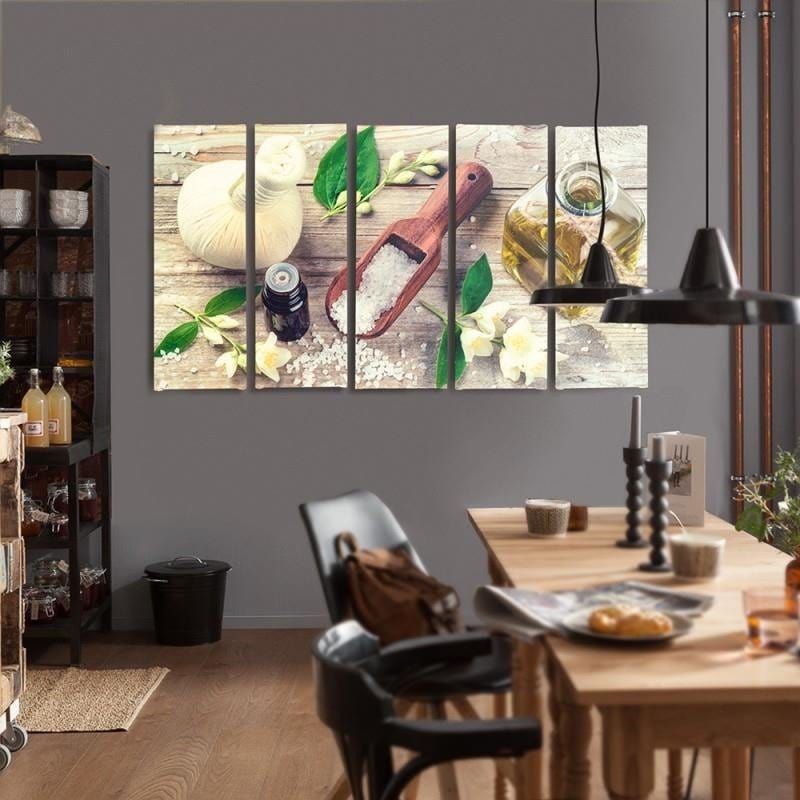 Kanva no 5 daļām - Type C, With Jasmine Spices Home Trends DECO