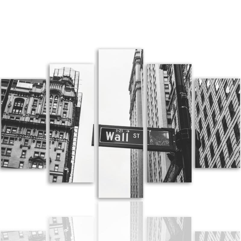 Kanva no 5 daļām - Wall Street Home Trends DECO