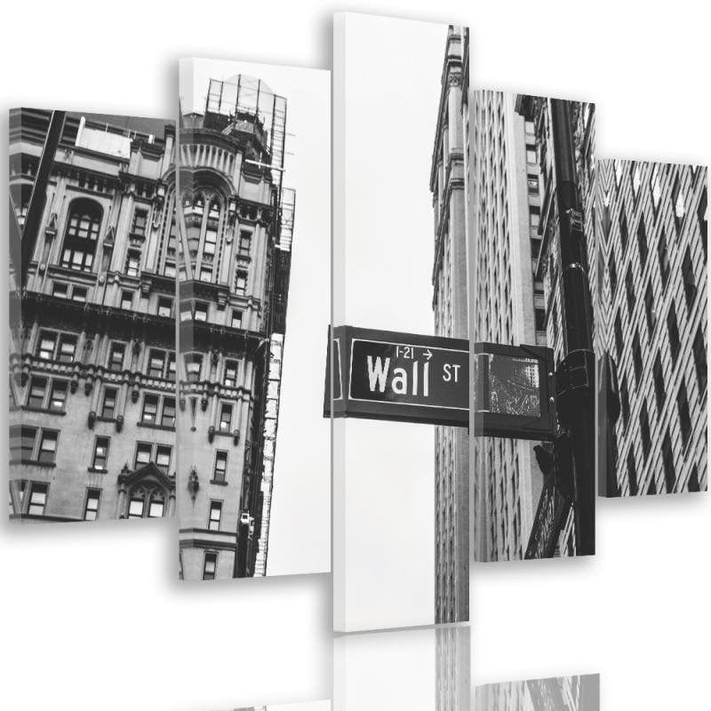 Kanva no 5 daļām - Wall Street Home Trends DECO