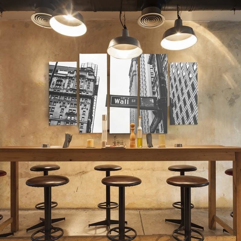 Kanva no 5 daļām - Wall Street Home Trends DECO
