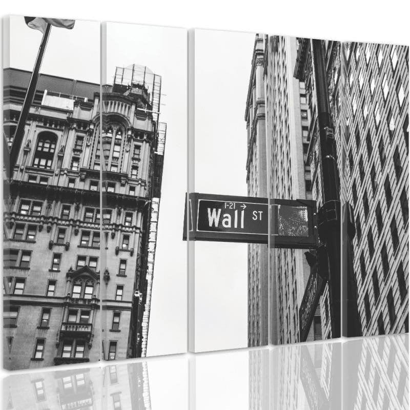 Kanva no 5 daļām - Wall Street Home Trends DECO