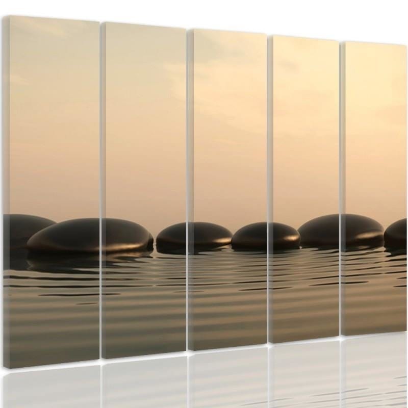 Kanva no 5 daļām - Zen Stones 5 Home Trends DECO