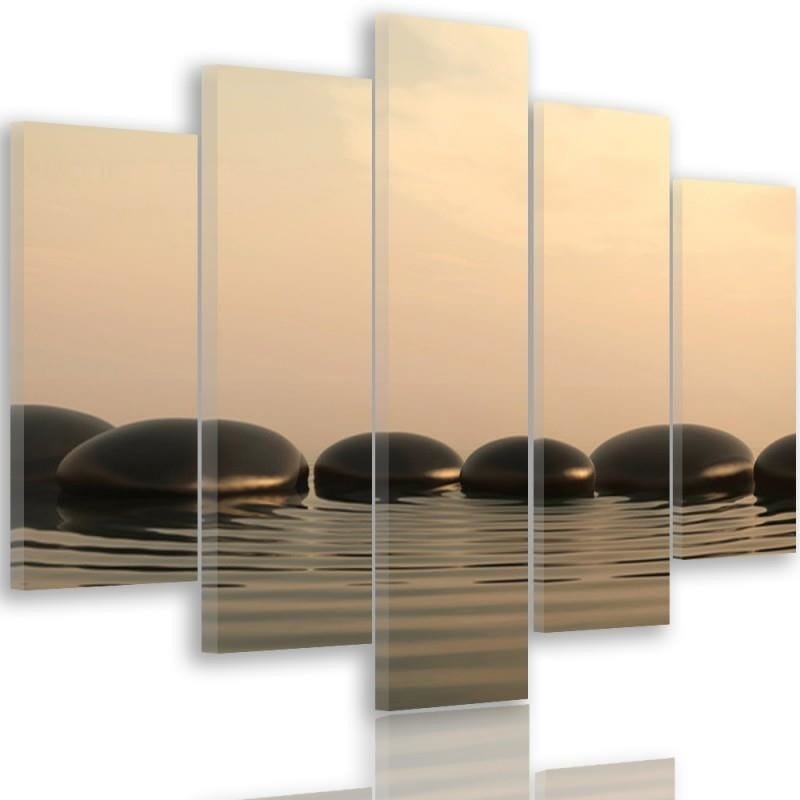 Kanva no 5 daļām - Zen Stones 5 Home Trends DECO