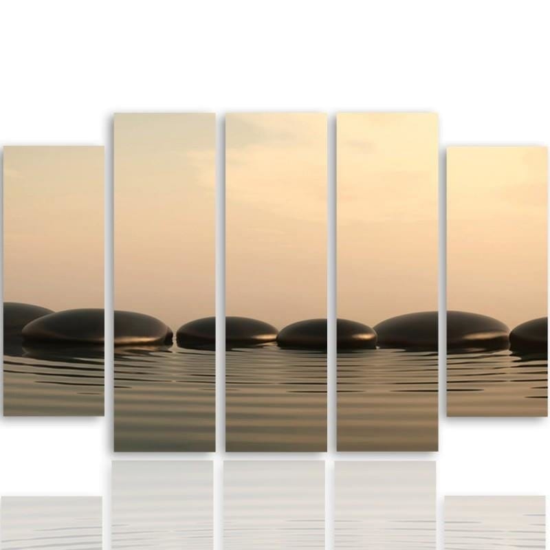 Kanva no 5 daļām - Zen Stones 5 Home Trends DECO