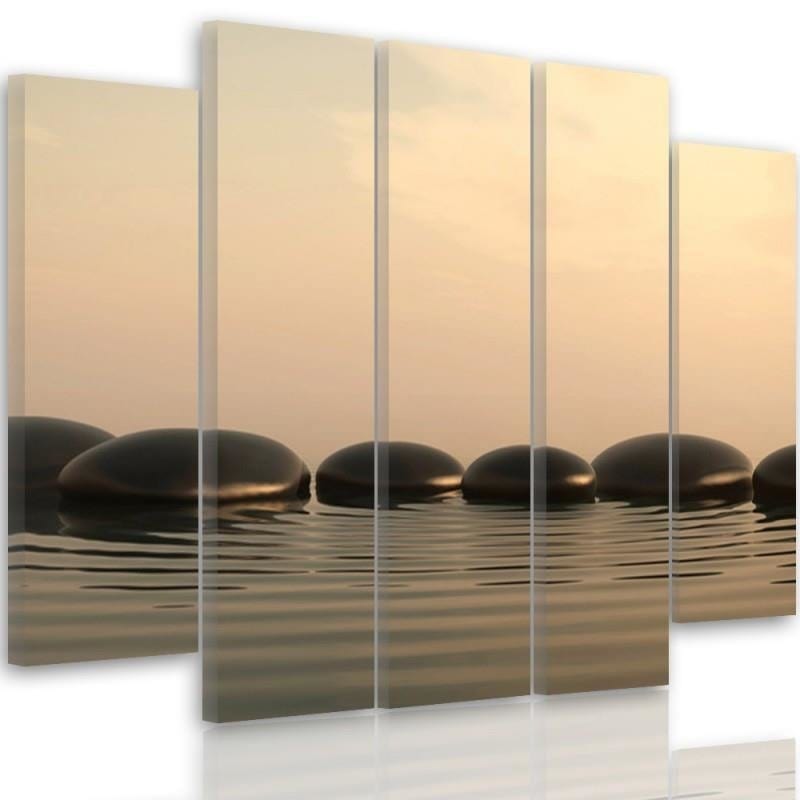 Kanva no 5 daļām - Zen Stones 5 Home Trends DECO