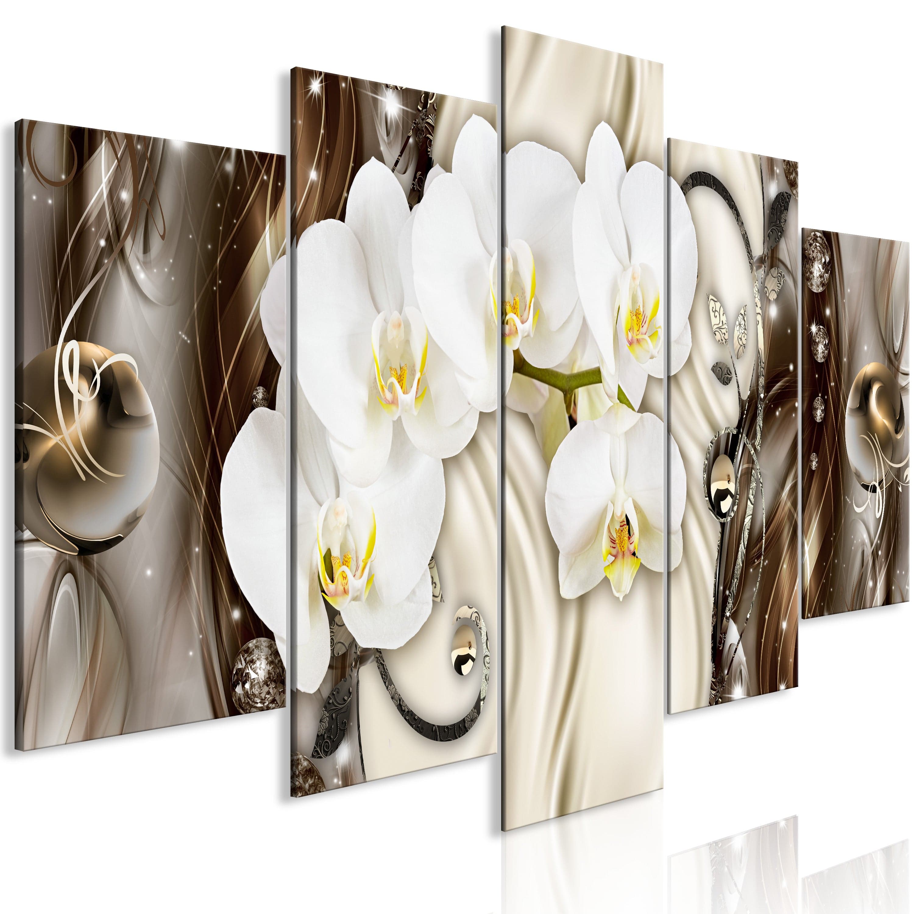 Glezna - Orchid Waterfall (5 Parts) Wide Brown 225x100 Home Trends
