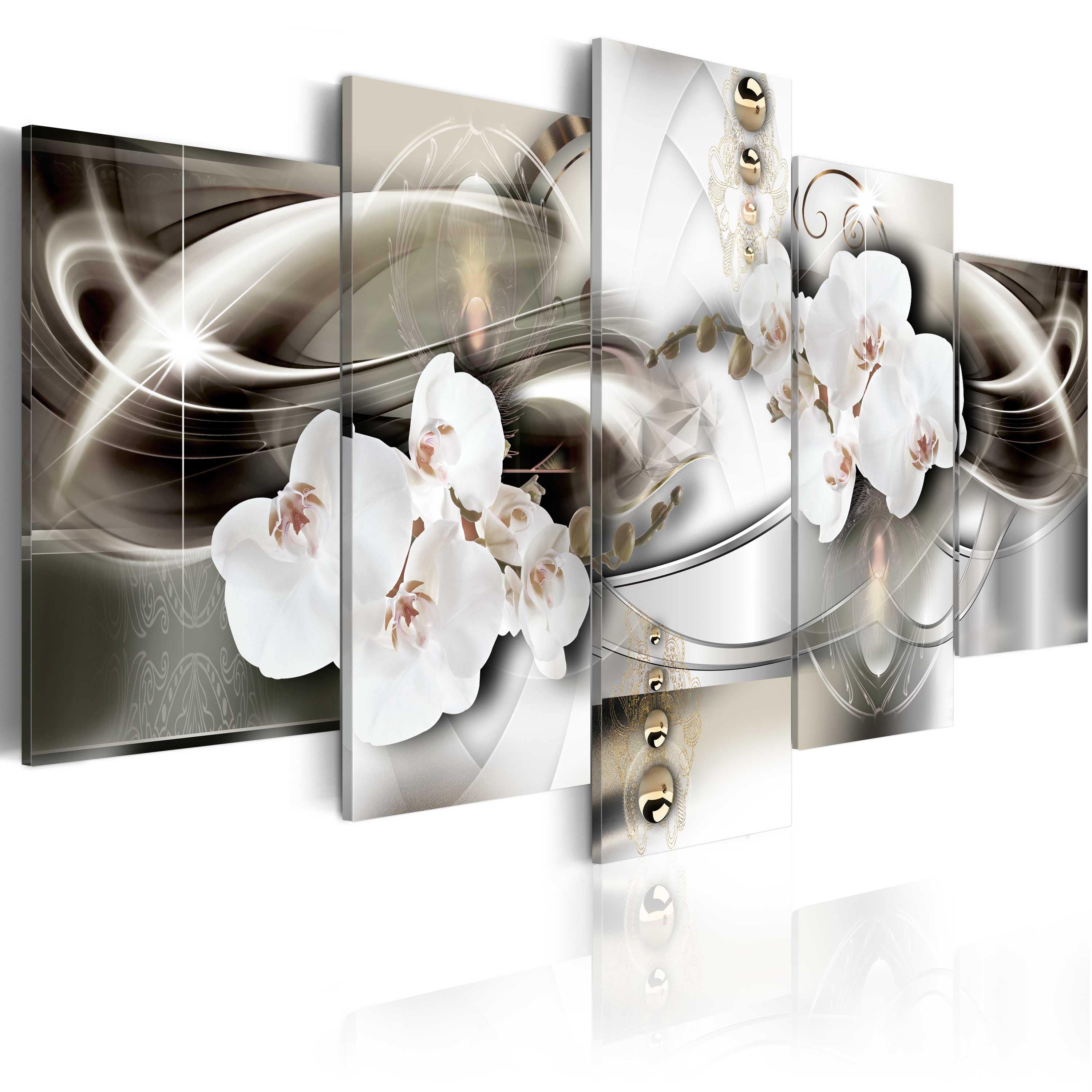 Glezna - Orchids among the waves of gold Home Trends