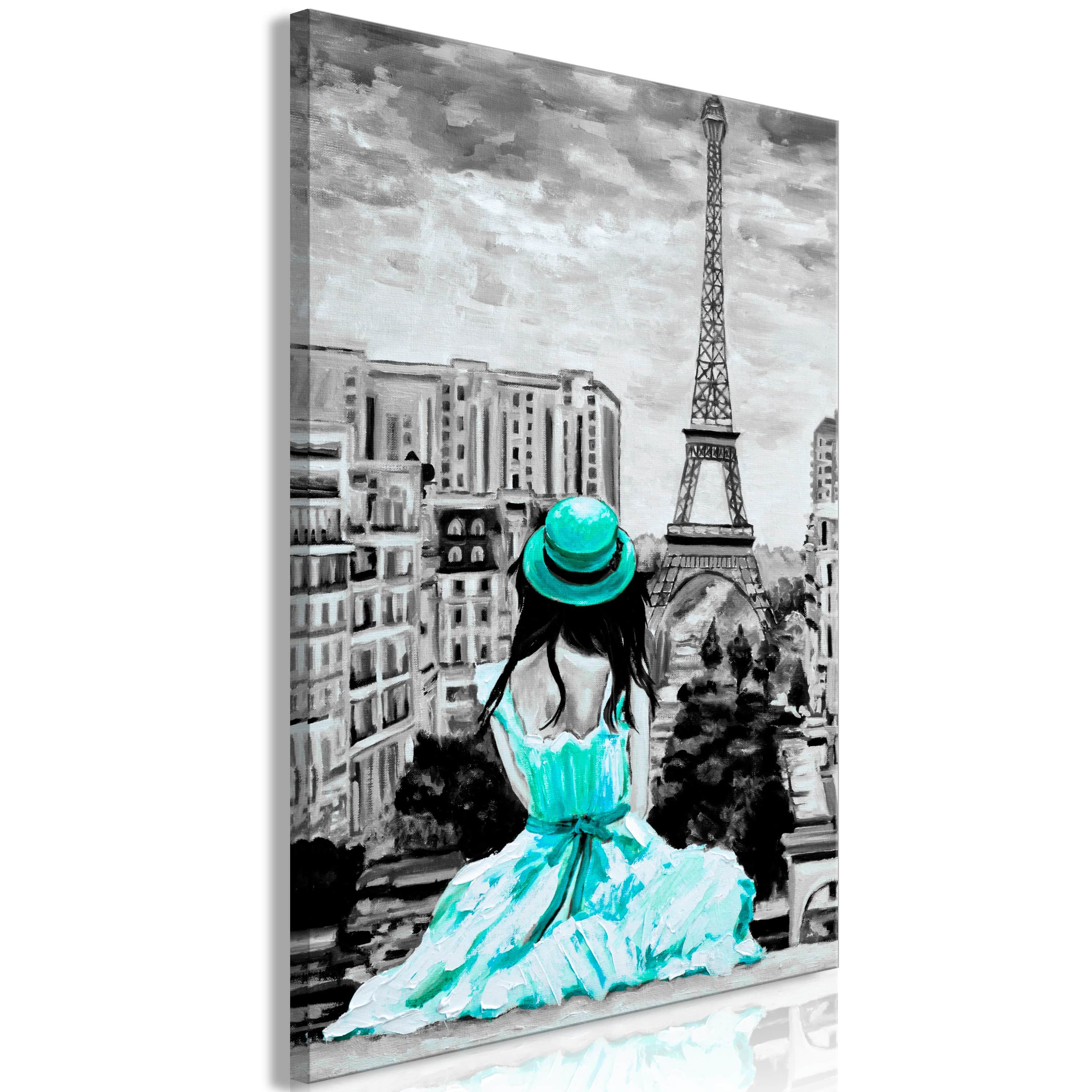Glezna - Paris Colour (1 Part) Vertical Green Home Trends