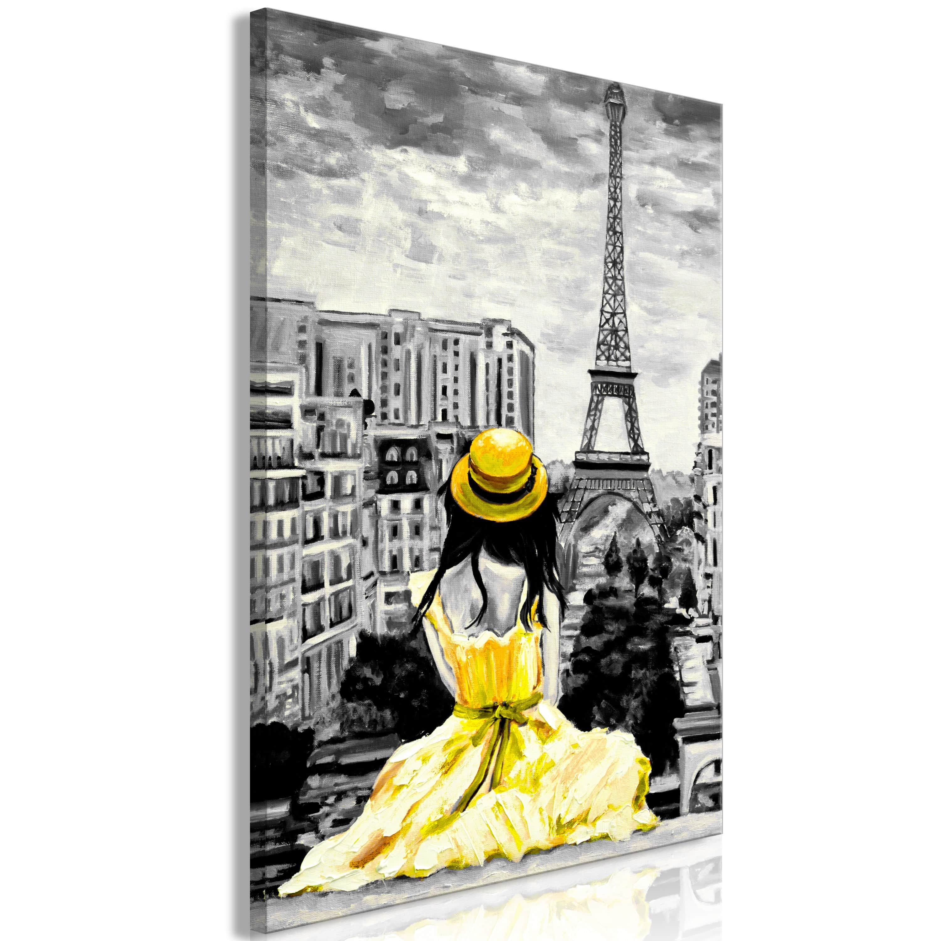 Glezna - Paris Colour (1 Part) Vertical Yellow Home Trends