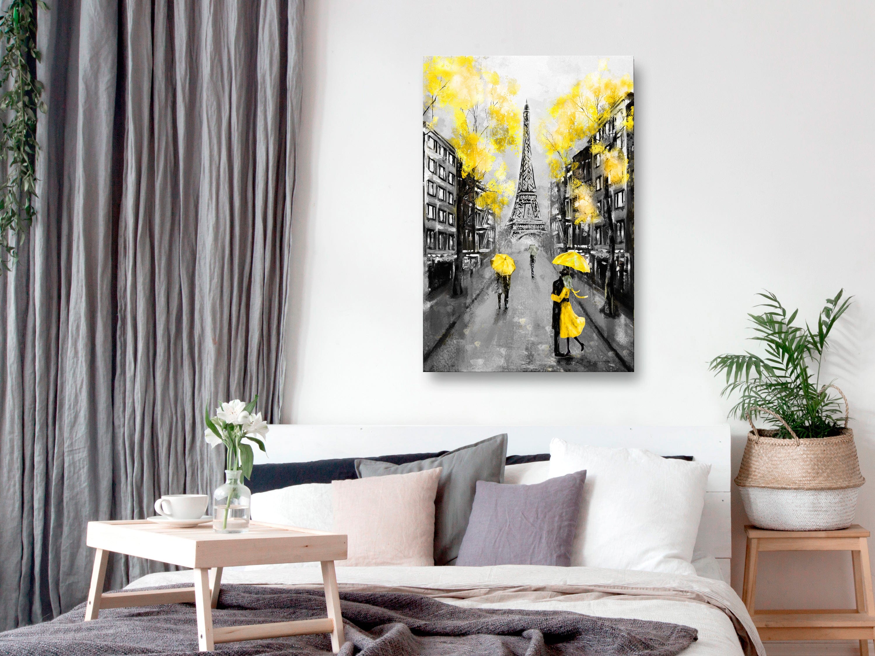 Glezna - Paris Rendez-Vous (1 Part) Vertical Yellow Home Trends