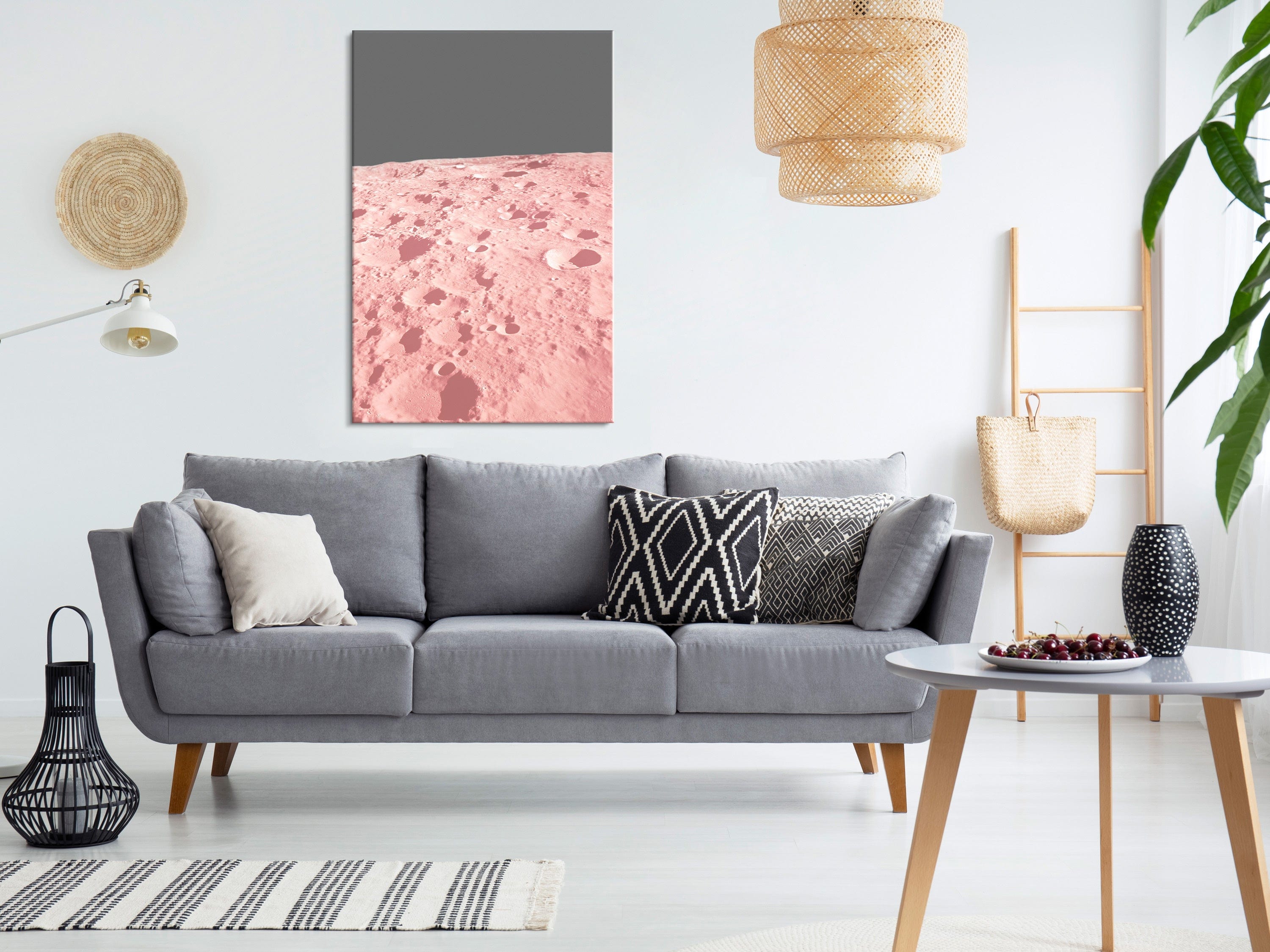 Glezna - Pink Moon (1 Part) Vertical Home Trends