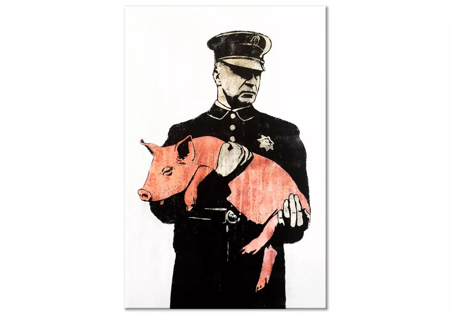 Kanva - Policists ar cūku (Banksy stilā), 132449 Home Trends