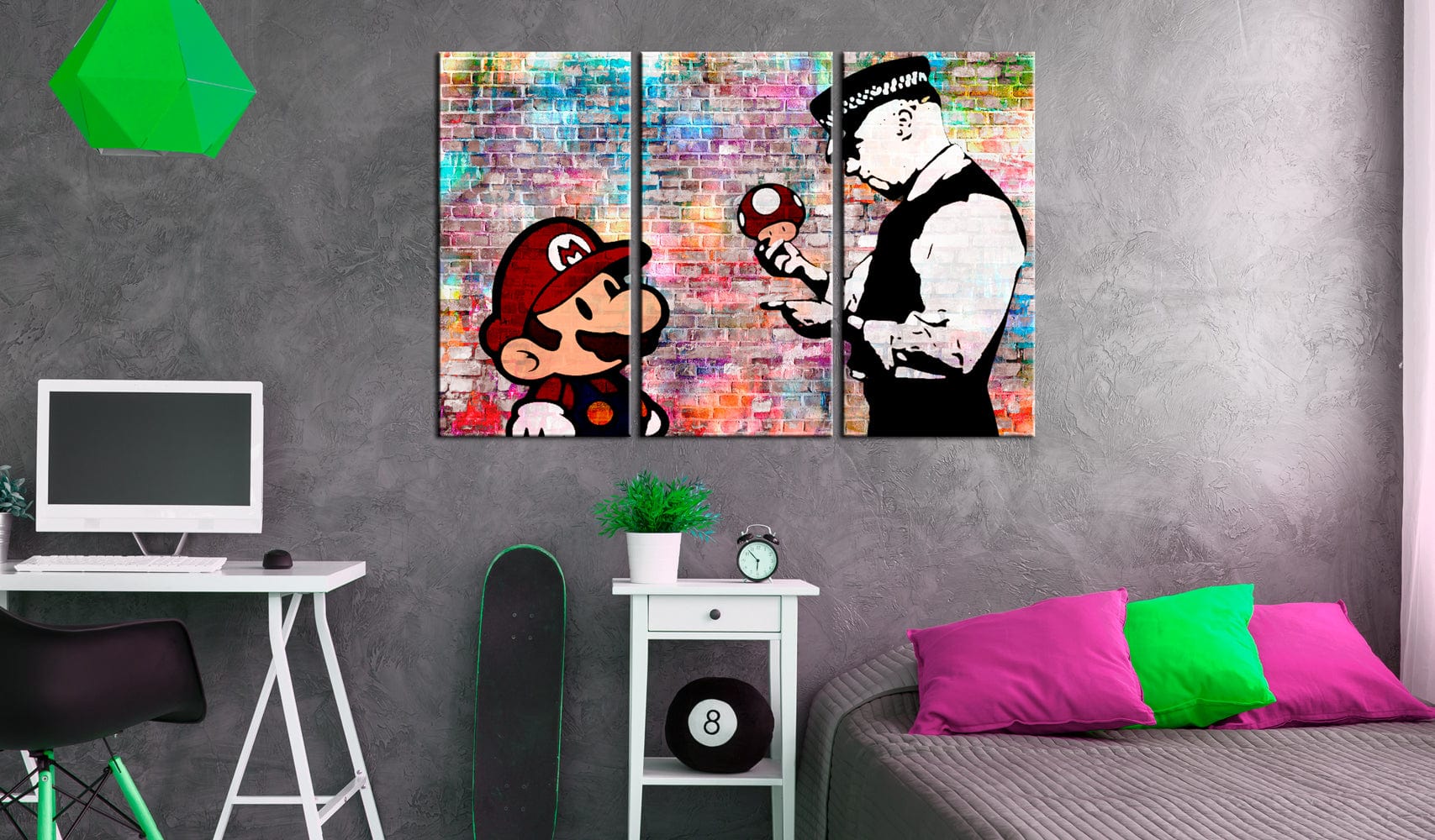 Glezna - Rainbow Brick (Banksy) Home Trends