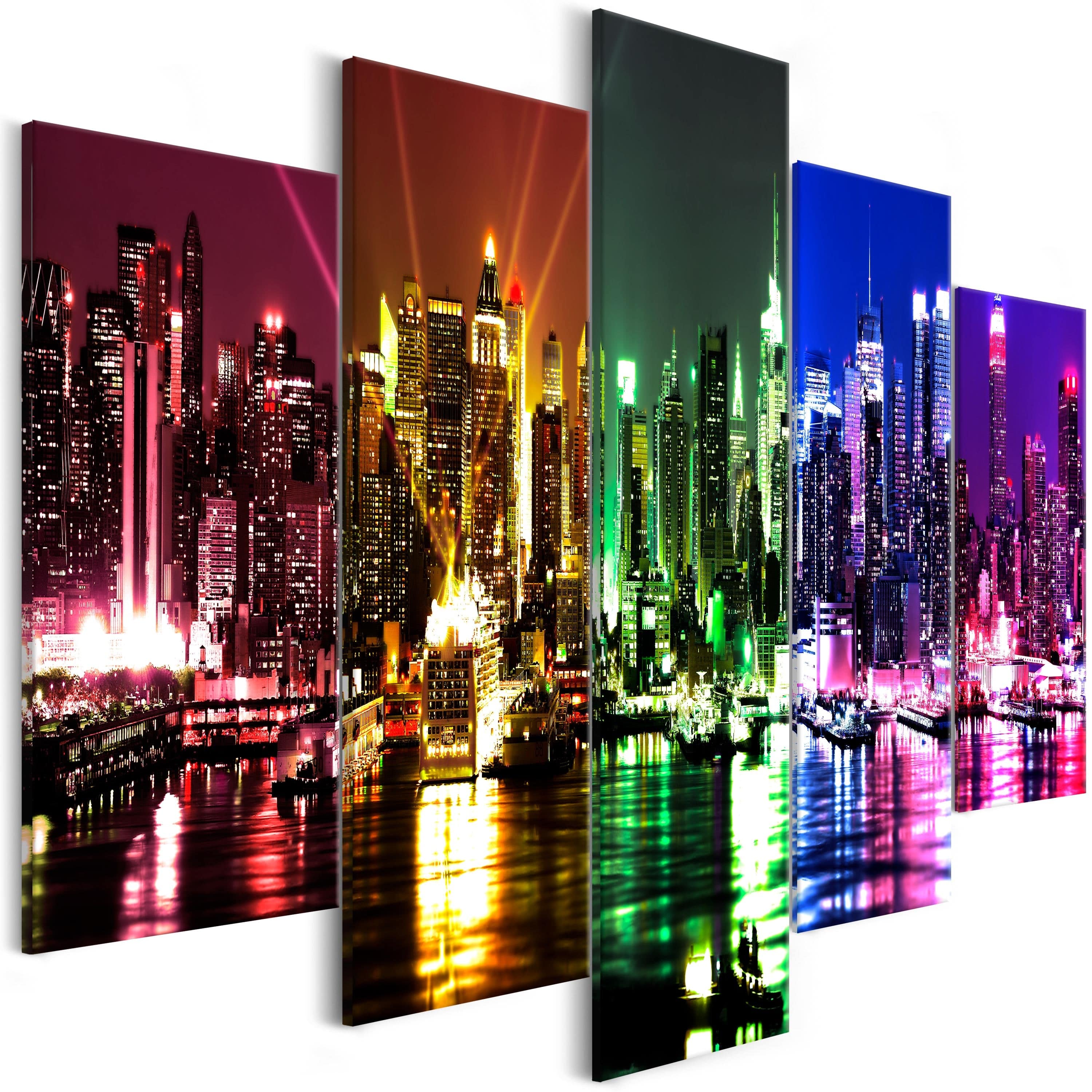 Glezna - Rainbow New York (5 Parts) Wide 225x100 Home Trends