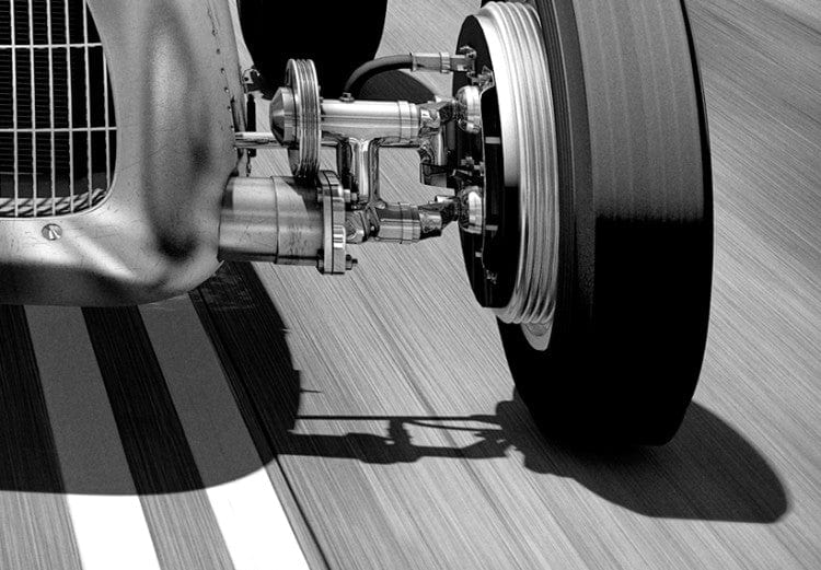 Glezna - Retro sacīkšu automašīnas, melnbalta, 64839 Home Trends