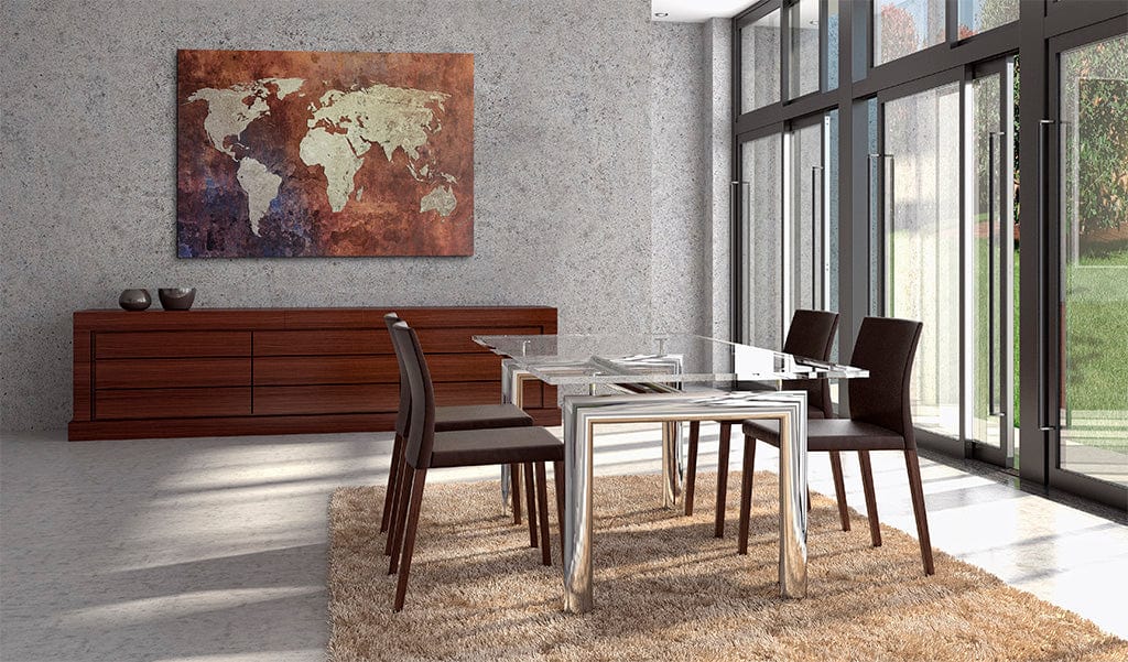 Glezna - Rusty map of the World Home Trends