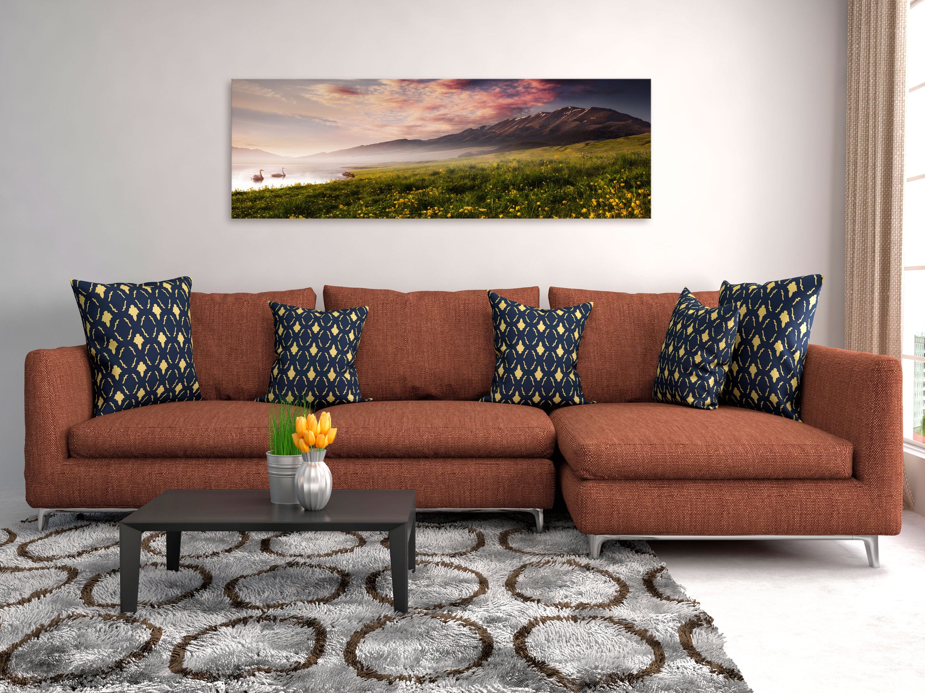 Glezna - Sayram ezers (1 daļa) horizontāla Home Trends