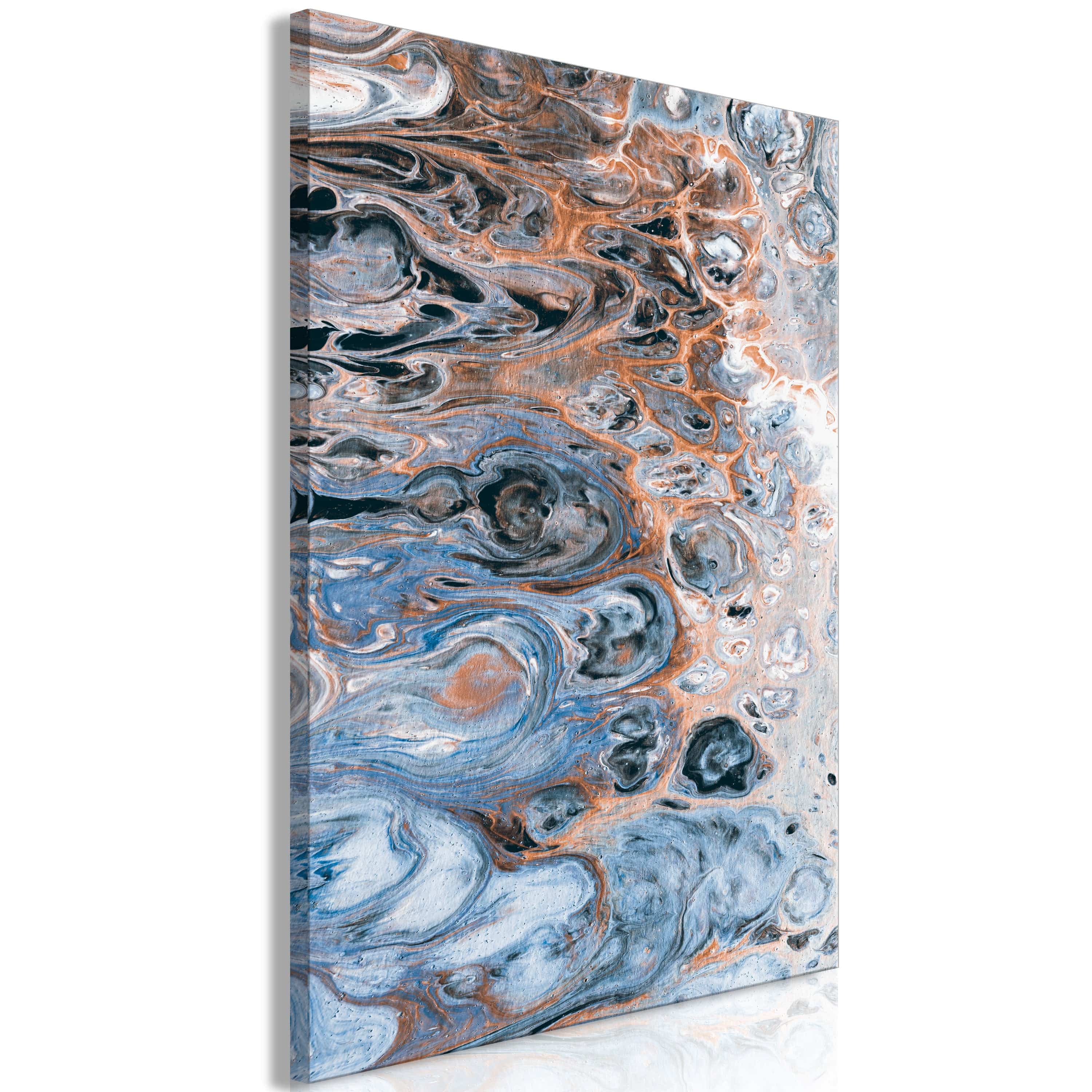 Glezna - Sienna Blue Marble (1 Part) Vertical Home Trends