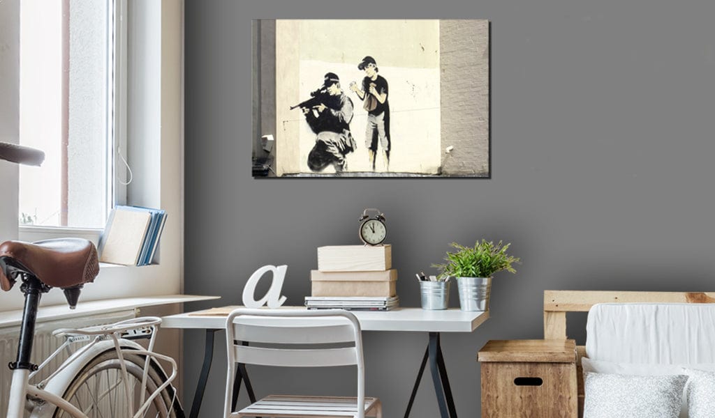 Glezna - Sniper and Child by Banksy Home Trends