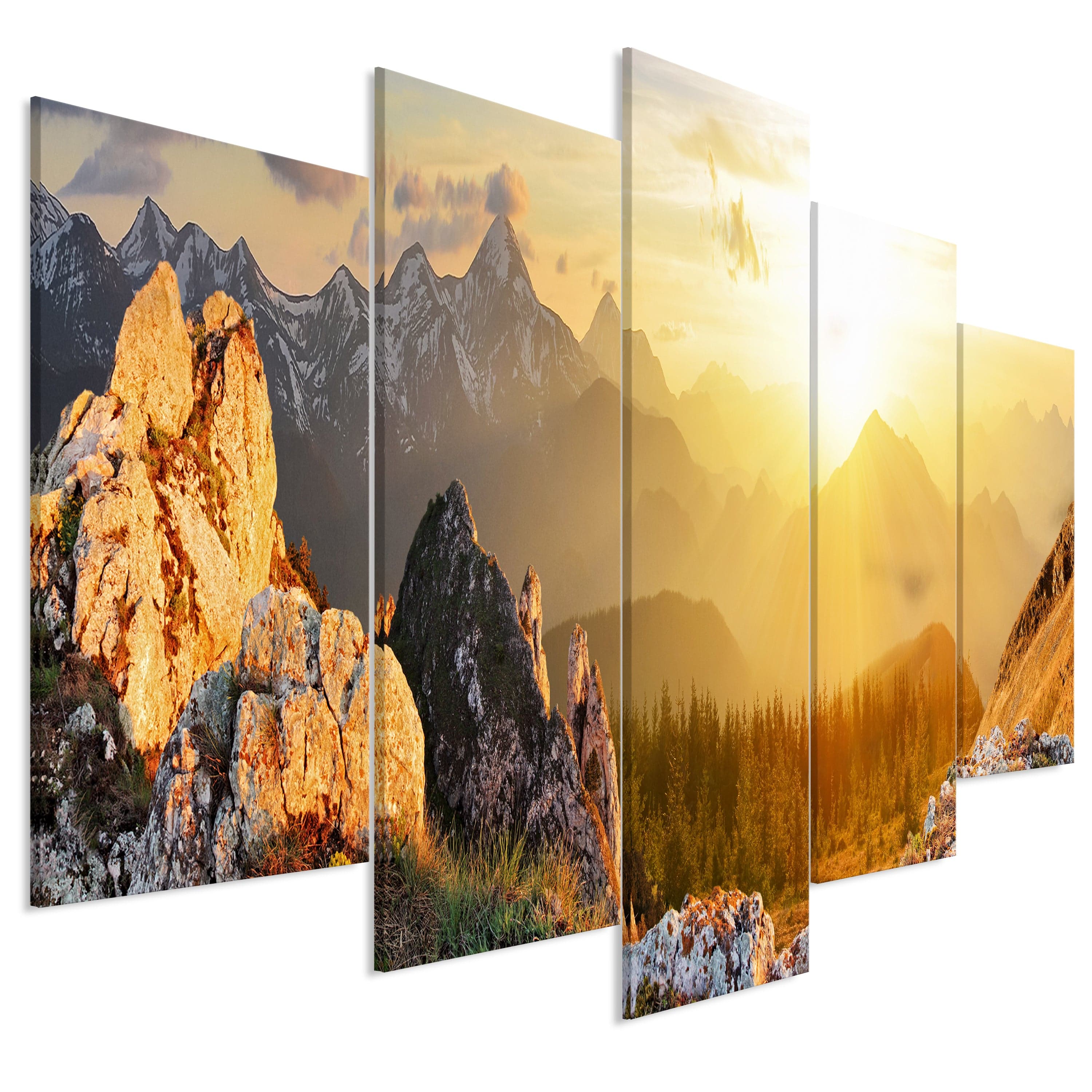 Glezna - Sun Salutation (5 Parts) Wide 225x100 Home Trends