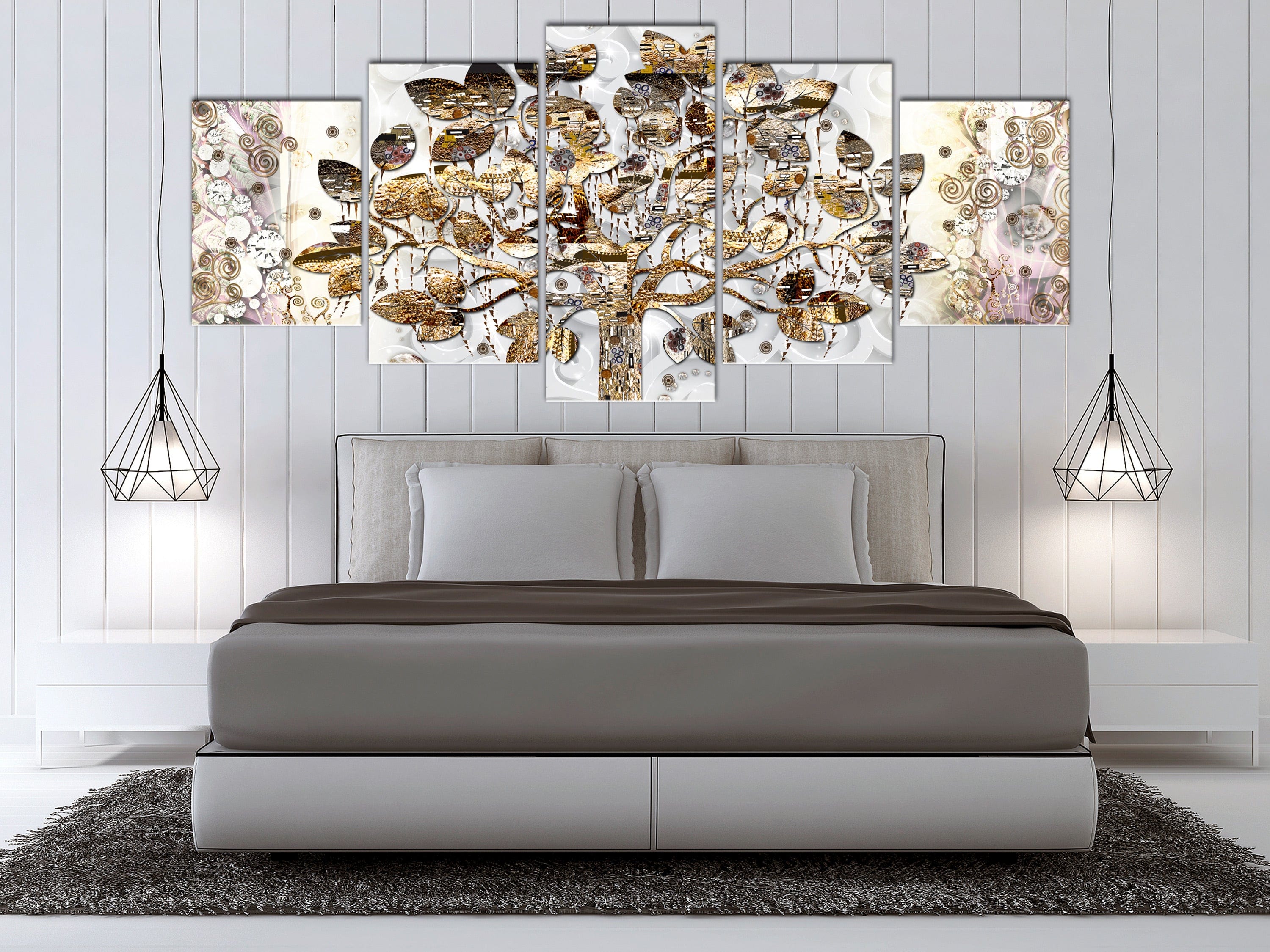 Glezna - Tree of Happiness (5 Parts) Wide 225x100 Home Trends